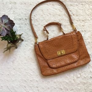 Rebecca Minkoff 'Covet' Satchel - Ostrich Leather